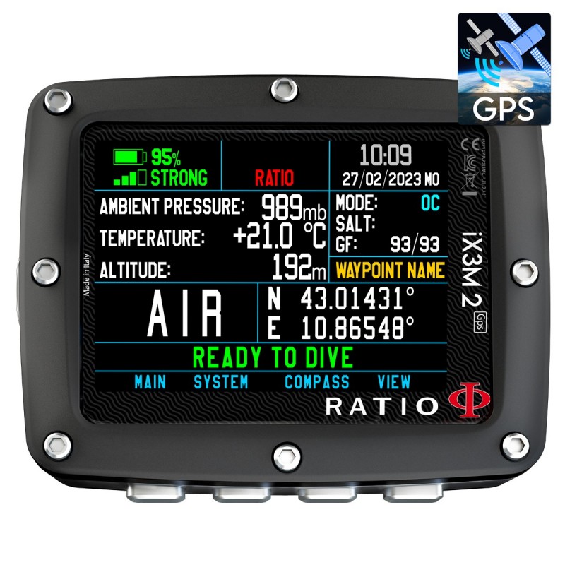 Ratio iX3M 2 GPS Pro Dive Computer | Air Integrated